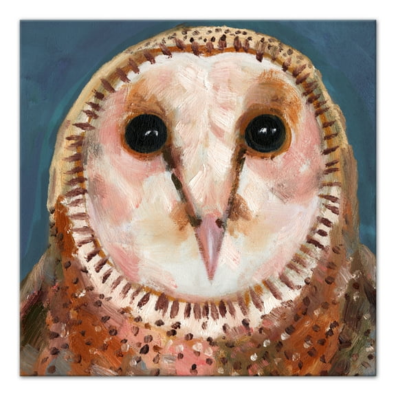 Creative Products Blue Owl 40 x 40 Canvas Wall Art