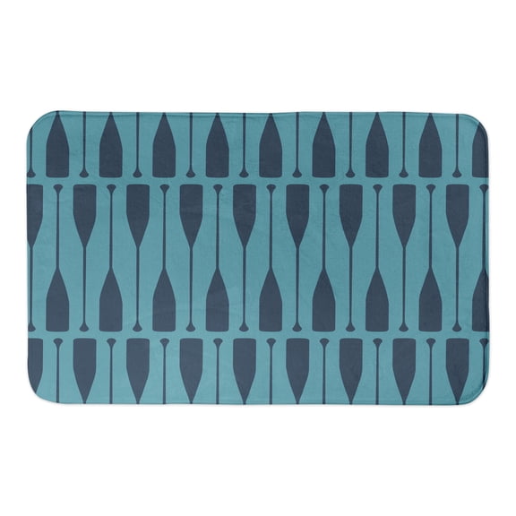 Creative Products Blue Paddle Pattern 34x21 Bath Mat
