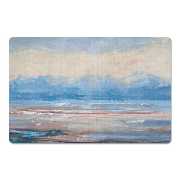 Creative Products Blue Painted Scape 27x18 Floor Mat