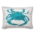 thumbnail image 1 of Creative Products Blue Painterly Crab 14x20 Spun Poly Pillow, 1 of 2