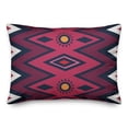 thumbnail image 1 of Creative Products Blue Pink and Purple Tribal Pattern 14x20 Spun Poly Pillow, 1 of 2