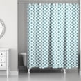 thumbnail image 1 of Creative Products Blue Polka Dots 71x74 Shower Curtain, 1 of 2