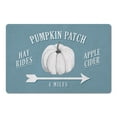 thumbnail image 1 of Creative Products Blue Pumpkin Patch Arrow Design 27x18 Floor Mat, 1 of 1