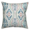 thumbnail image 1 of Creative Products Blue Purple Folk Pattern 20x20 Indoor / Outdoor Pillow, 1 of 3