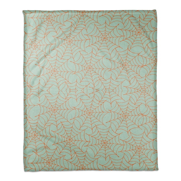 Creative Products Blue Spider Web 50 x 60 Coral Fleece Blanket