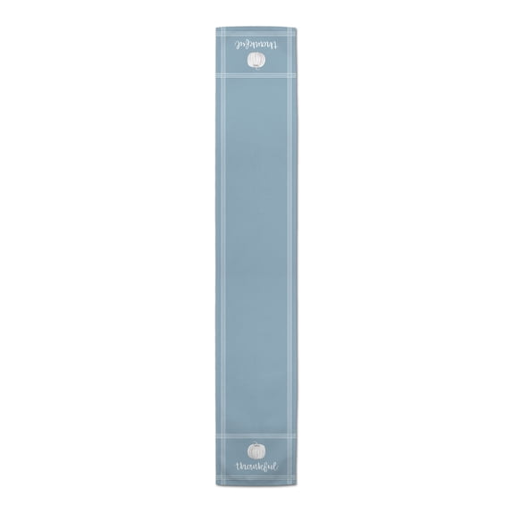 Creative Products Blue Thankful Pumpkin 16x90 Poly Twill Table Runner