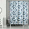 thumbnail image 1 of Creative Products Blue Tile 71x74 Shower Curtain, 1 of 2