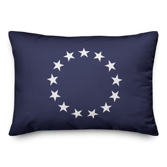 Creative Products Blue Vintage Flag 14x20 Spun Poly Pillow