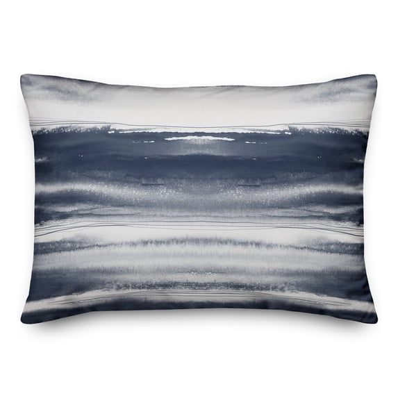 Creative Products Blue Watercolor Waves 14x20 Indoor / Outdoor Pillow