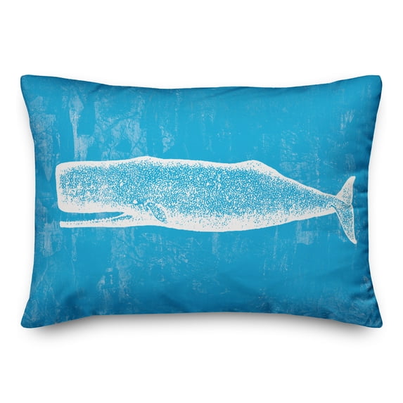Creative Products Blue Whale 14x20 Spun Poly Pillow