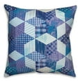 thumbnail image 1 of Creative Products Blue and Red Patchwork 18x18 Spun Poly Pillow, 1 of 3
