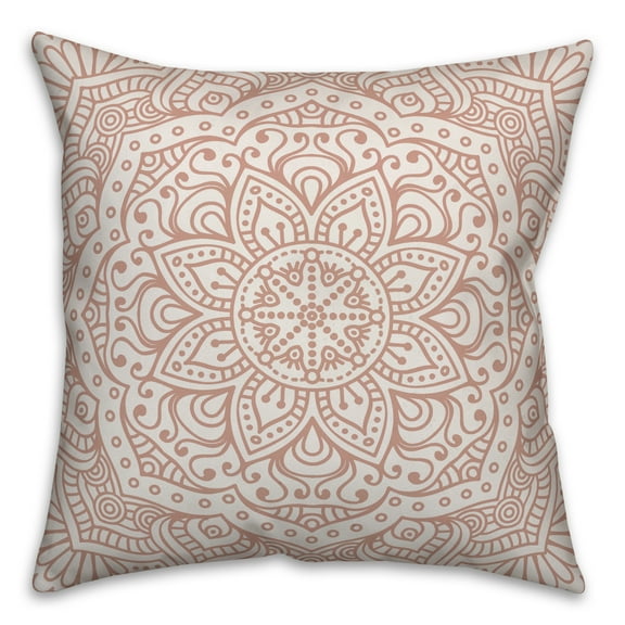 Creative Products Blush Boho Medallion 18x18 Spun Poly Pillow