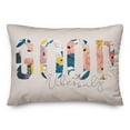 thumbnail image 1 of Creative Products Blush Good Vibes Only 14x20 Spun Poly Pillow, 1 of 2