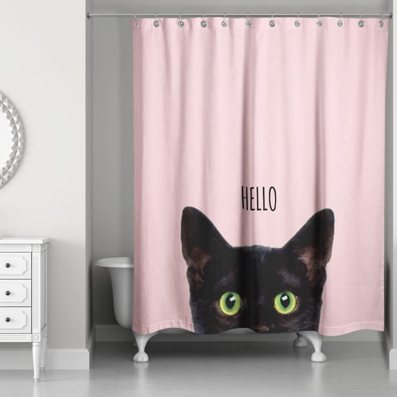 Creative Products Blush Hello Kitty 71x74 Shower Curtain
