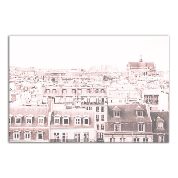 Creative Products Blush Paris Scene 36 x 24 Canvas Wall Art