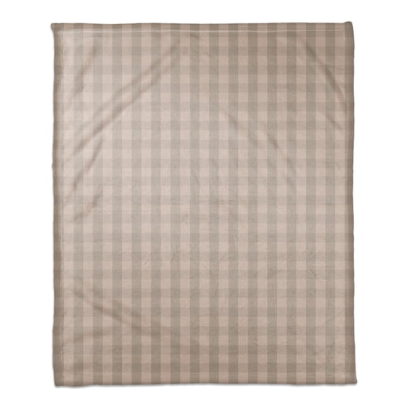 Creative Products Blush Plaid 50 x 60 Coral Fleece Blanket