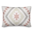 thumbnail image 1 of Creative Products Blush Southwest Pattern 14x20 Spun Poly Pillow, 1 of 2