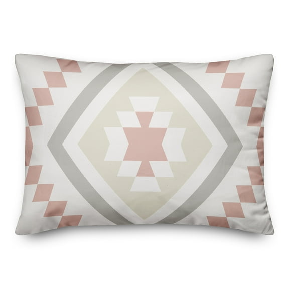Creative Products Blush Southwest Pattern 14x20 Spun Poly Pillow