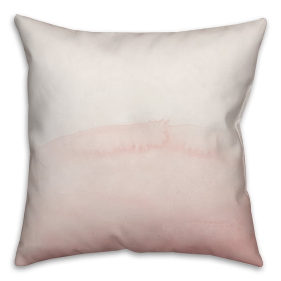Creative Products Blush Watercolor Abstract 18x18 Spun Poly Pillow