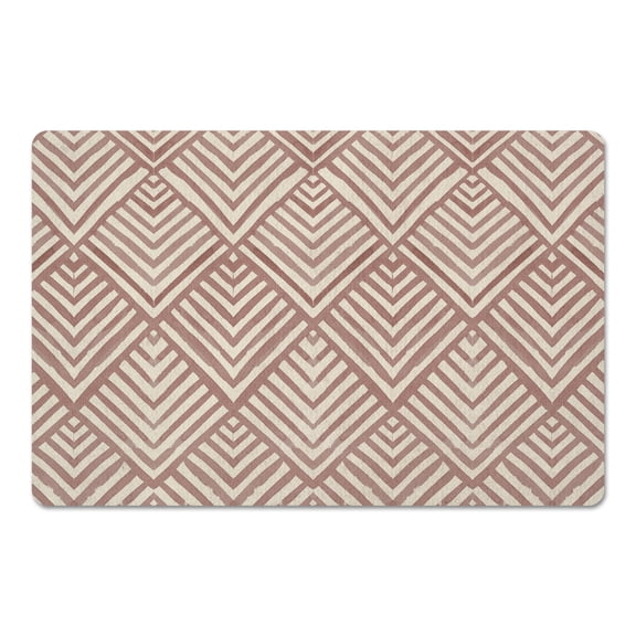 Creative Products Blush Watercolor Diamond 18 x 27 Floor Mat