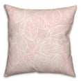 thumbnail image 1 of Creative Products Blush Watercolor Leaf Pattern 18x18 Spun Poly Pillow, 1 of 2