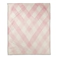 thumbnail image 1 of Creative Products Blush Woven Rug Pattern 50x60 Coral Fleece Blanket, 1 of 3
