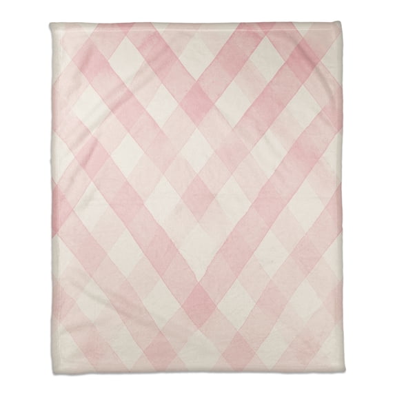 Creative Products Blush Woven Rug Pattern 50x60 Coral Fleece Blanket