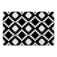thumbnail image 1 of Creative Products Boho Aztec Black 27x18 Floor Mat, 1 of 2