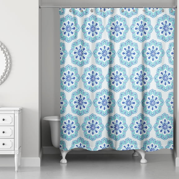 Creative Products Boho Blue 71x74 Shower Curtain