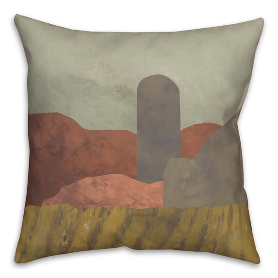 Creative Products Boho Farmhouse Landscape 18 x 18 Spun Poly Pillow