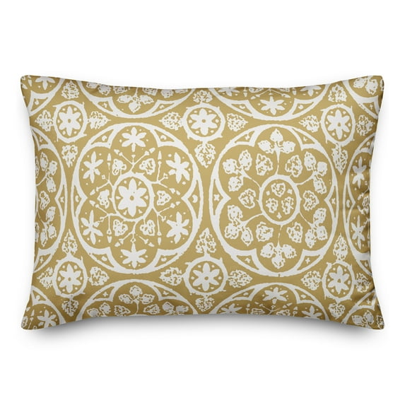 Creative Products Boho Tile Yellow 14 x 20 Indoor / Outdoor Pillow