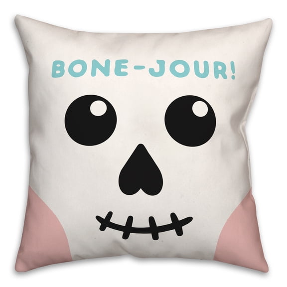 Creative Products Bone-Jour! 16 x 16 Spun Poly Pillow