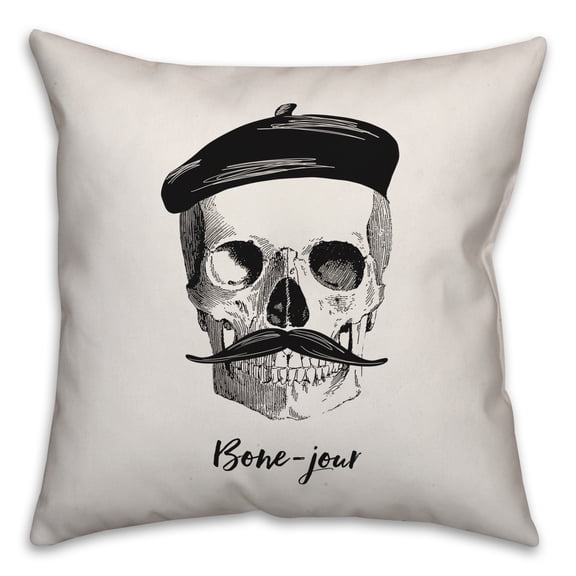 Creative Products Bone-jour 18x18 Spun Poly Pillow