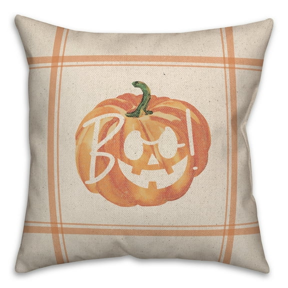 Creative Products Boo Jack-o'-lantern 18 x 18 Indoor / Outdoor Pillow