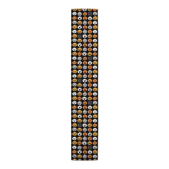Creative Products Boo Pumpkin Pattern 16x72 Cotton Twill Table Runner