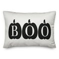 thumbnail image 1 of Creative Products Boo Pumpkins 14x20 Spun Poly Pillow, 1 of 3