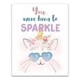 thumbnail image 1 of Creative Products Born To Sparkle 11x14 Canvas Wall Art, 1 of 5