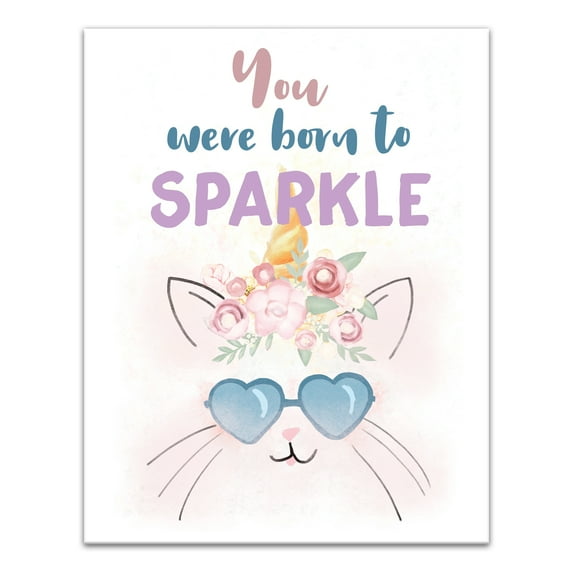 Creative Products Born To Sparkle 11x14 Canvas Wall Art