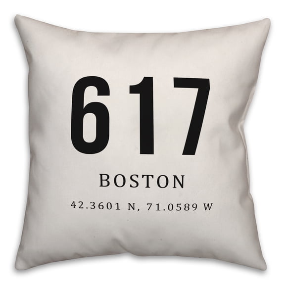 Creative Products Boston Coordinates 18x18 Indoor / Outdoor Pillow