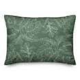 thumbnail image 1 of Creative Products Botanical Sketch Green 14 x 20 Indoor / Outdoor Pillow, 1 of 3