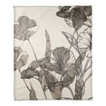 thumbnail image 1 of Creative Products Botanical Sketches 50 x 60 Coral Fleece Blanket, 1 of 3