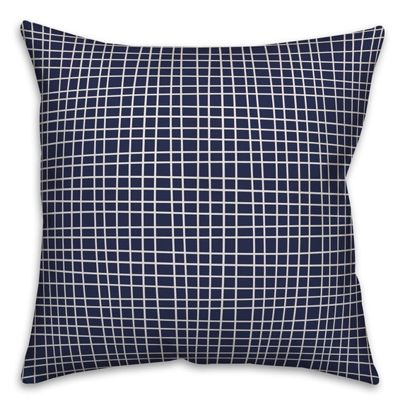 Creative Products Boxes in Navy 16x16 Spun Poly Pillow
