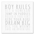 thumbnail image 1 of Creative Products Boy Rules Gray 24x24 Canvas Wall Art, 1 of 5