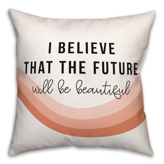 Creative Products Bright Future 18x18 Spun Poly Pillow
