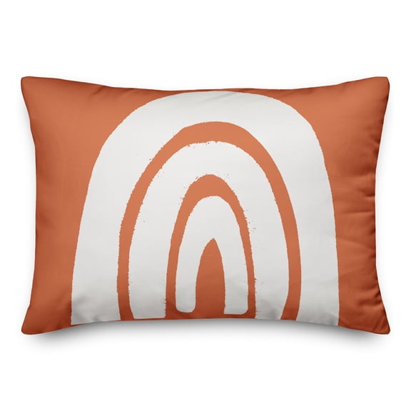 Creative Products Bright Orange Arch 14 x 20 Spun Poly Pillow