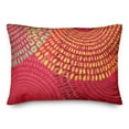 thumbnail image 1 of Creative Products Bright Pink Dash Circles 14x20 Indoor / Outdoor Pillow, 1 of 3