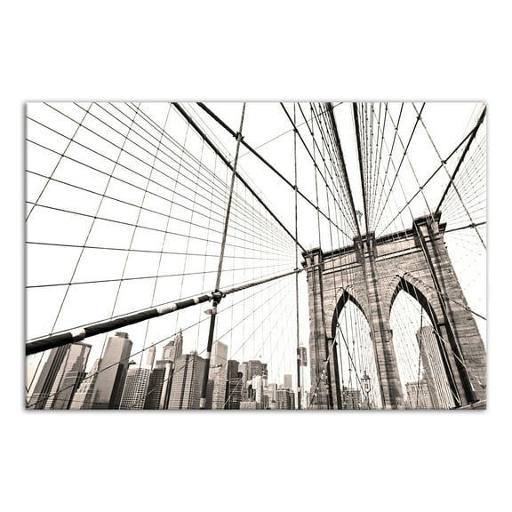 Creative Products Brooklyn Bridge 48x32 Canvas Wall Art