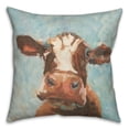 thumbnail image 1 of Creative Products Brown Cow 18x18 Spun Poly Pillow, 1 of 3