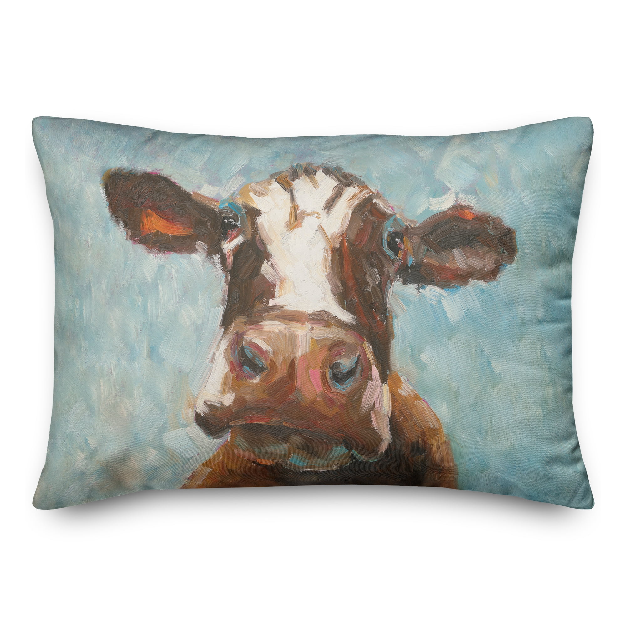 Creative Products Brown Painted Cow 14x20 Indoor / Outdoor Pillow