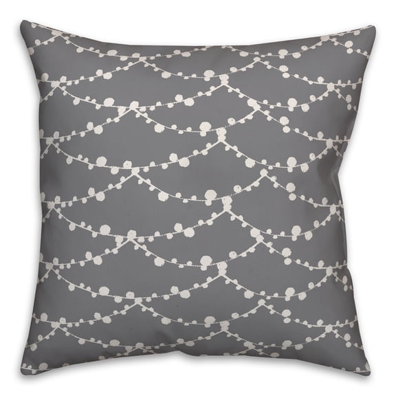 Creative Products Bubble Web in Gray 16x16 Spun Poly Pillow